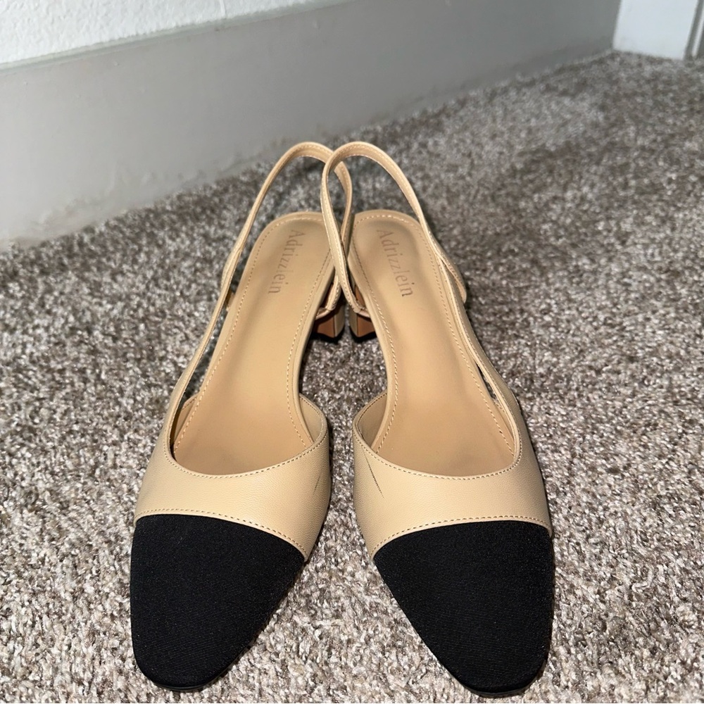 Slingback block heels - size 9 - regular width